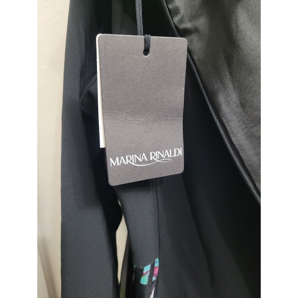 Marina Rinaldi Diametro Print Panel Dress Size 14 US Quiet Luxury Classy NEW - Picture 12 of 16